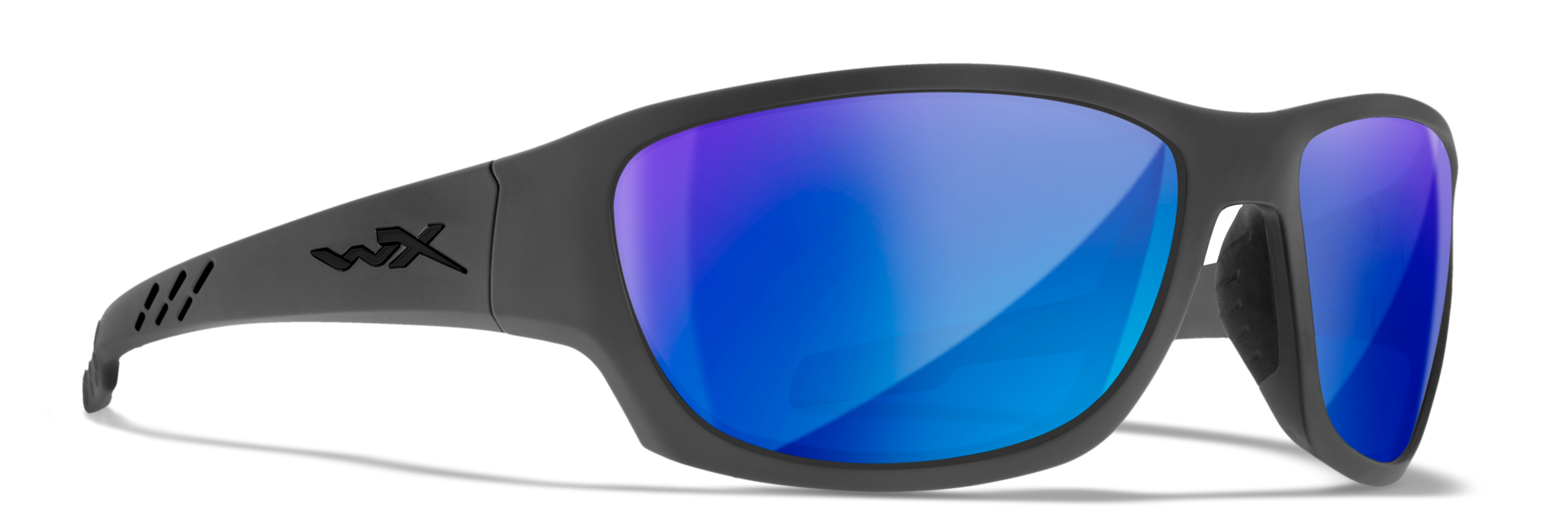 Wiley X WX CLIMB — Captivate Polarized - Blue Mirror -  Grey, Matte Grey by Wiley X - Tactical Sunglasses