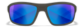 Wiley X WX CONTEND — Captivate Polarized - Blue Mirror -  Grey, Matte Graphite by Wiley X - Tactical Sunglasses