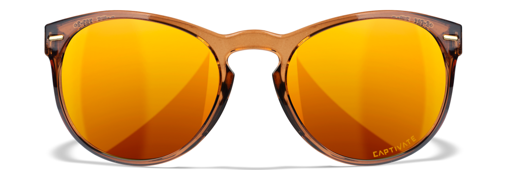 Wiley X WX COVERT — Captivate Polarized - Bronze Mirror - Copper, Crystal Rootbeer by Wiley X - Tactical Sunglasses