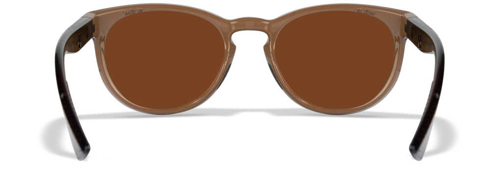 Wiley X WX COVERT — Captivate Polarized - Copper, Gloss Coffee / Crystal Brown by Wiley X - Tactical Sunglasses