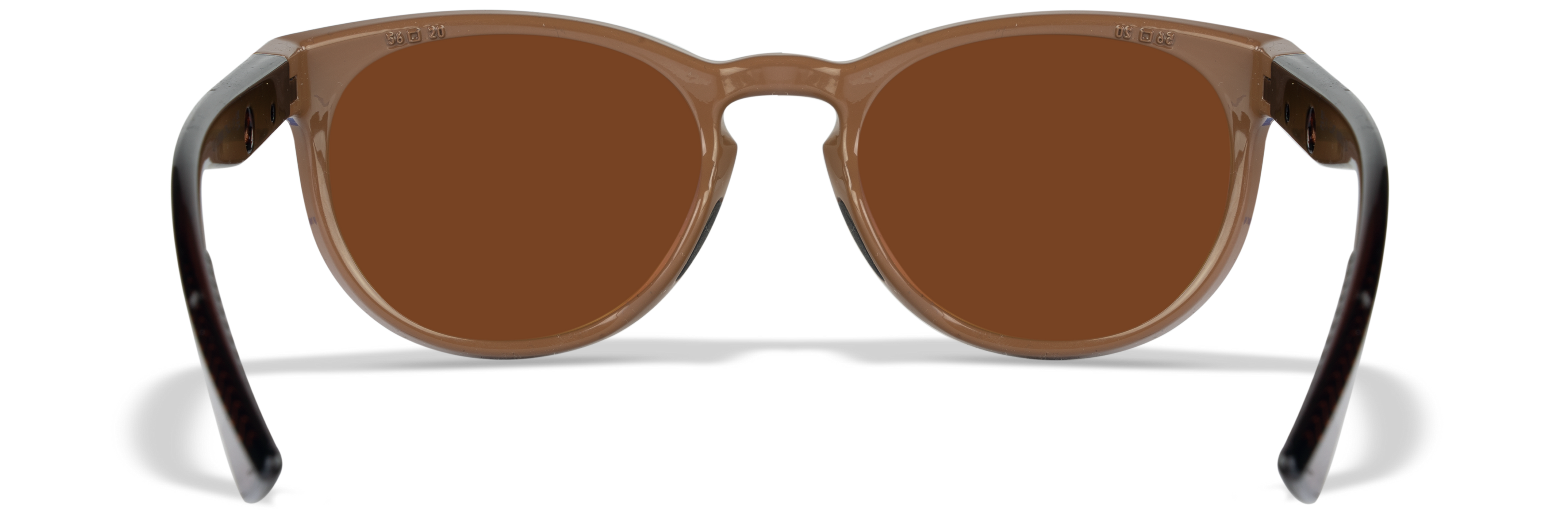 Wiley X WX COVERT — Captivate Polarized - Copper, Gloss Coffee / Crystal Brown by Wiley X - Tactical Sunglasses