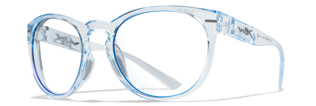 Wiley X WX COVERT — Captivate Polarized - Blue Mirror -  Grey, Gloss Crystal Light Sapphire Blue by Wiley X - Tactical Sunglasses
