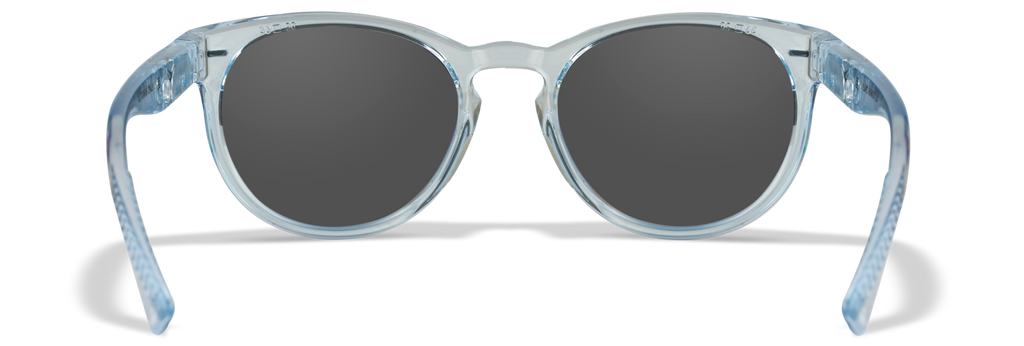 Wiley X WX COVERT — Captivate Polarized - Blue Mirror -  Grey, Gloss Crystal Light Sapphire Blue by Wiley X - Tactical Sunglasses