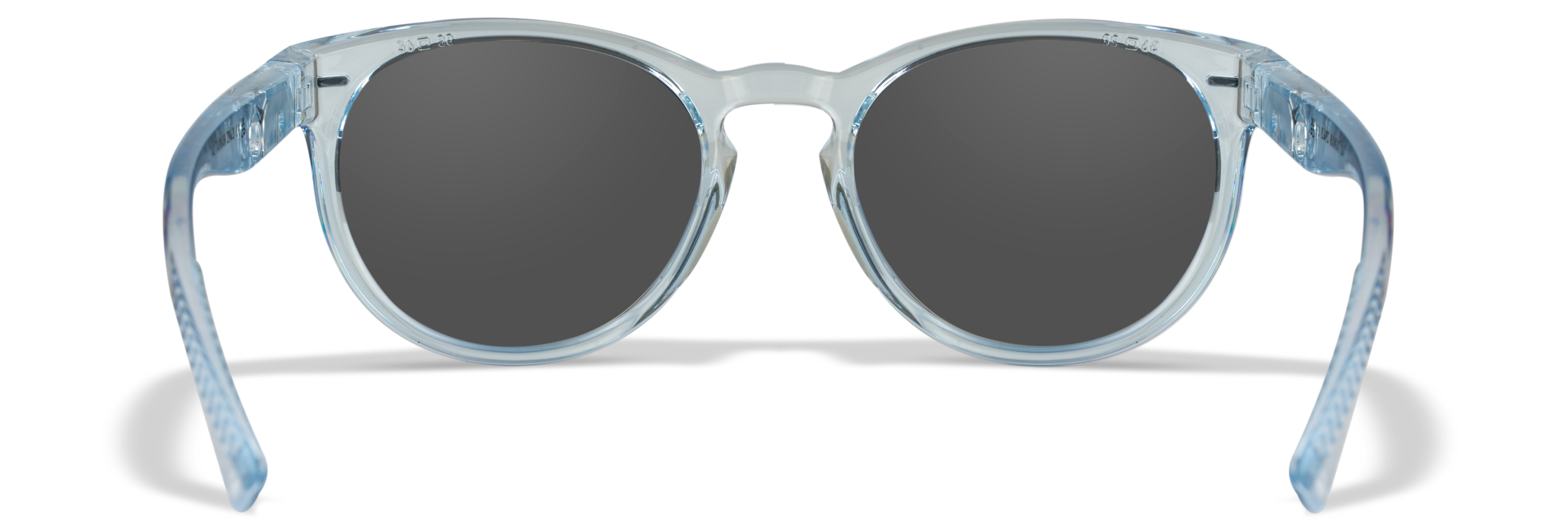 Wiley X WX COVERT — Captivate Polarized - Blue Mirror -  Grey, Gloss Crystal Light Sapphire Blue by Wiley X - Tactical Sunglasses