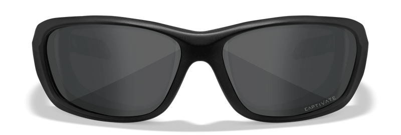 Wiley X WX GRAVITY — Captivate Polarized -  Grey, Black Ops - Matte Black