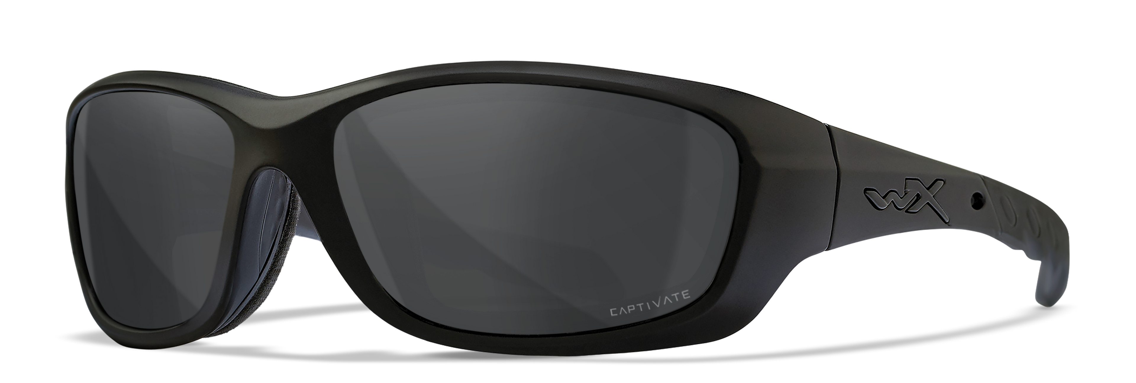 Wiley X WX GRAVITY — Captivate Polarized -  Grey, Black Ops - Matte Black by Wiley X - Ballistic Eyewear