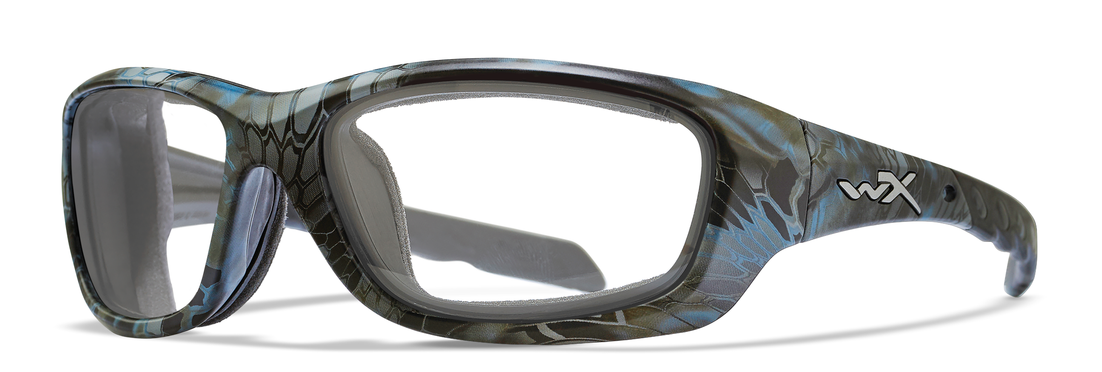 Wiley X WX GRAVITY — Captivate Polarized - Green Mirror - Amber, Kryptek Neptune by Wiley X - Tactical Sunglasses