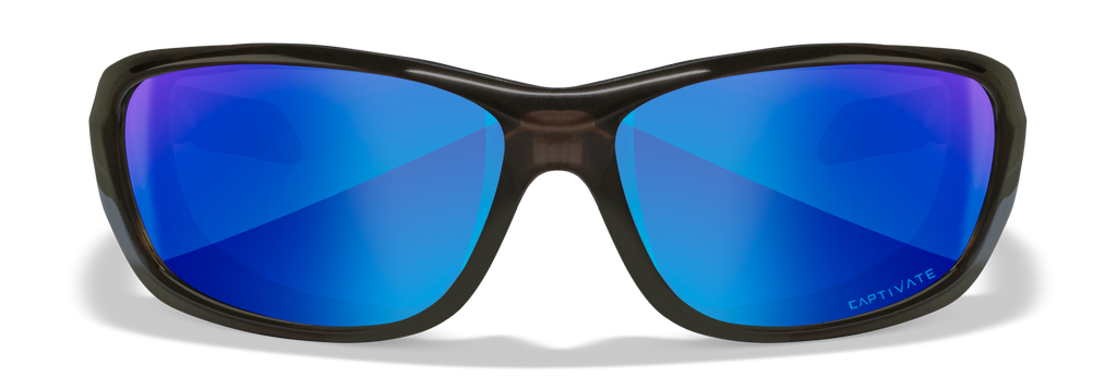 Wiley X WX GRAVITY — Captivate Polarized - Blue Mirror -  Grey, Black Crystal by Wiley X - Tactical Sunglasses