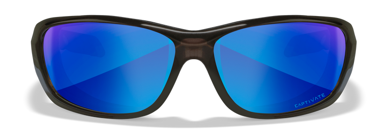 Wiley X WX GRAVITY — Captivate Polarized - Blue Mirror -  Grey, Black Crystal