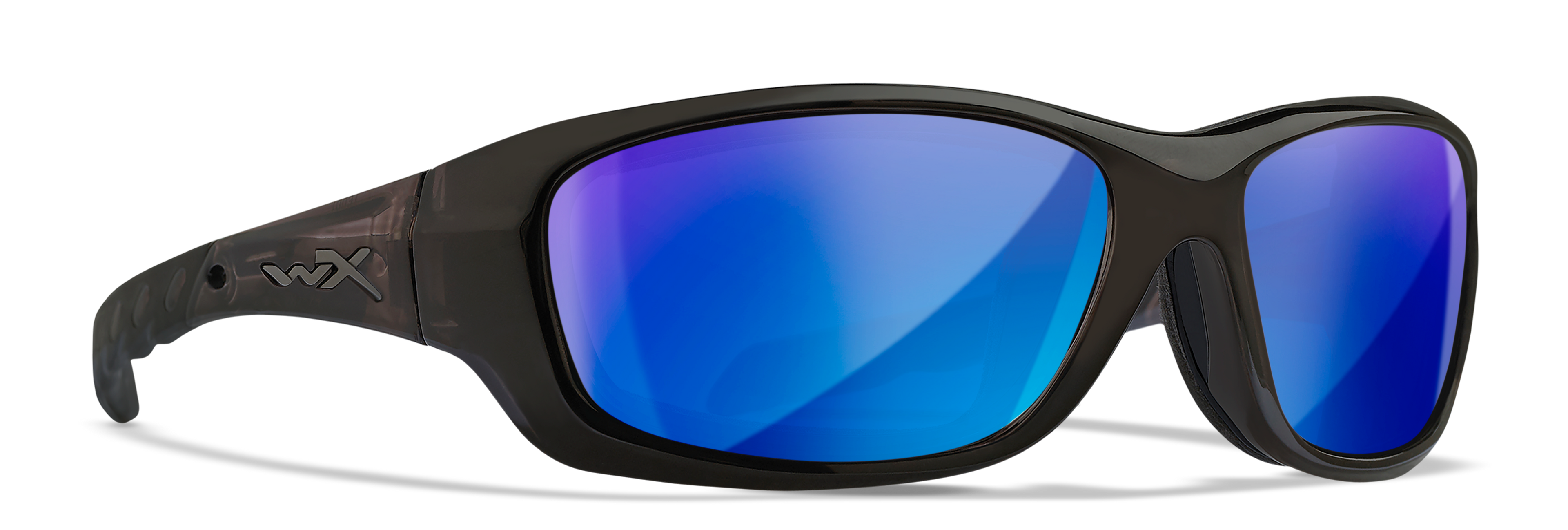 Wiley X WX GRAVITY — Captivate Polarized - Blue Mirror -  Grey, Black Crystal by Wiley X - Tactical Sunglasses