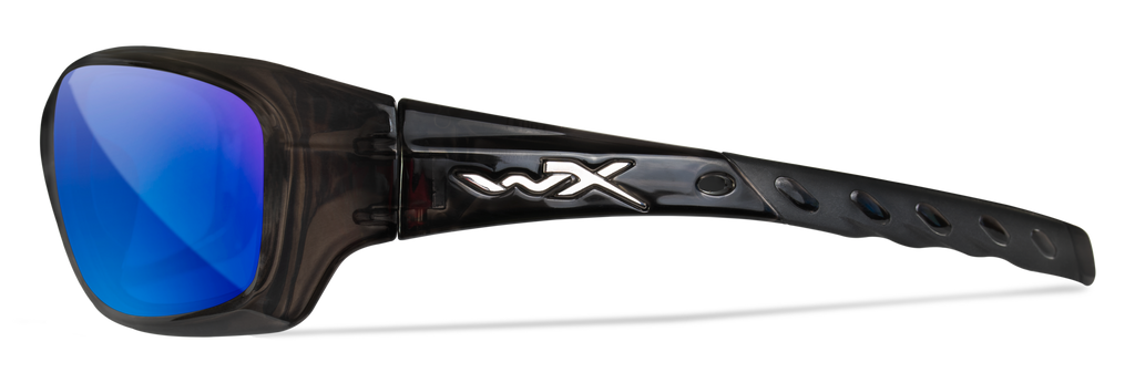 Wiley X WX GRAVITY — Captivate Polarized - Blue Mirror -  Grey, Black Crystal by Wiley X - Tactical Sunglasses