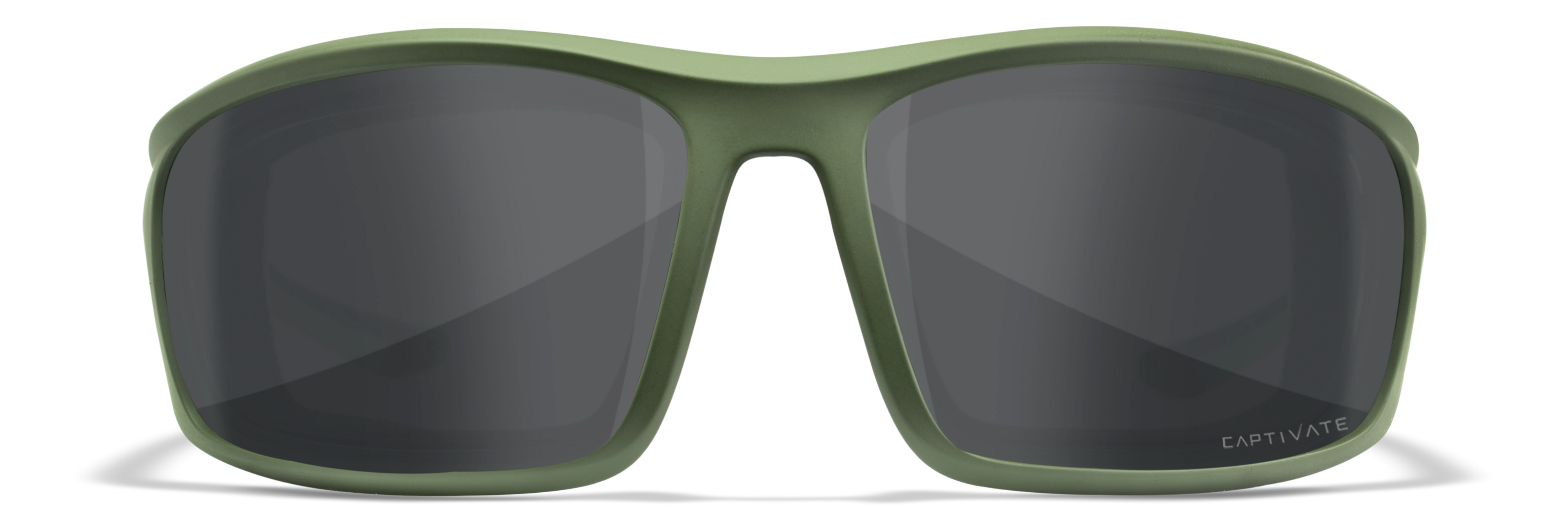 Wiley X WX GRID — Captivate Polarized -  Grey, Matte Utility Green by Wiley X - Tactical Sunglasses