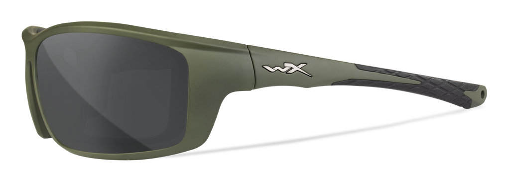 Wiley X WX GRID — Captivate Polarized -  Grey, Matte Utility Green by Wiley X - Tactical Sunglasses