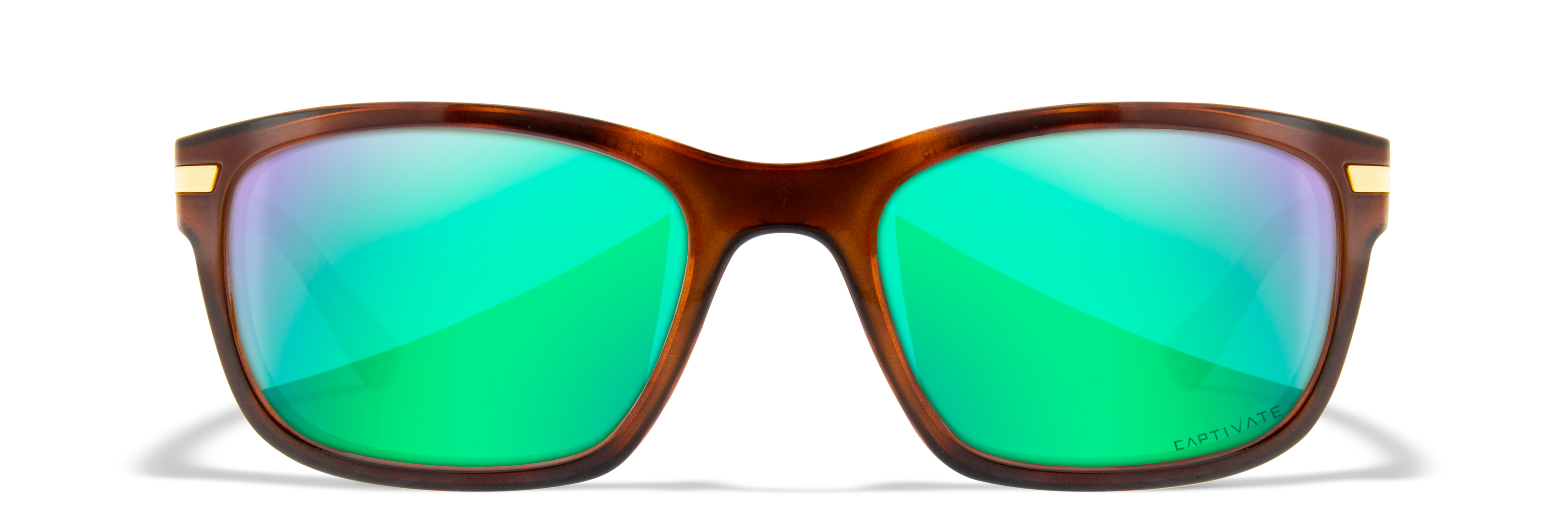 Wiley X WX HELIX — Captivate Polarized - Green Mirror - Amber, Gloss Demi by Wiley X - Tactical Sunglasses