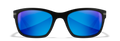 Wiley X WX HELIX — Captivate Polarized - Blue Mirror -  Grey, Matte Black by Wiley X - Tactical Sunglasses
