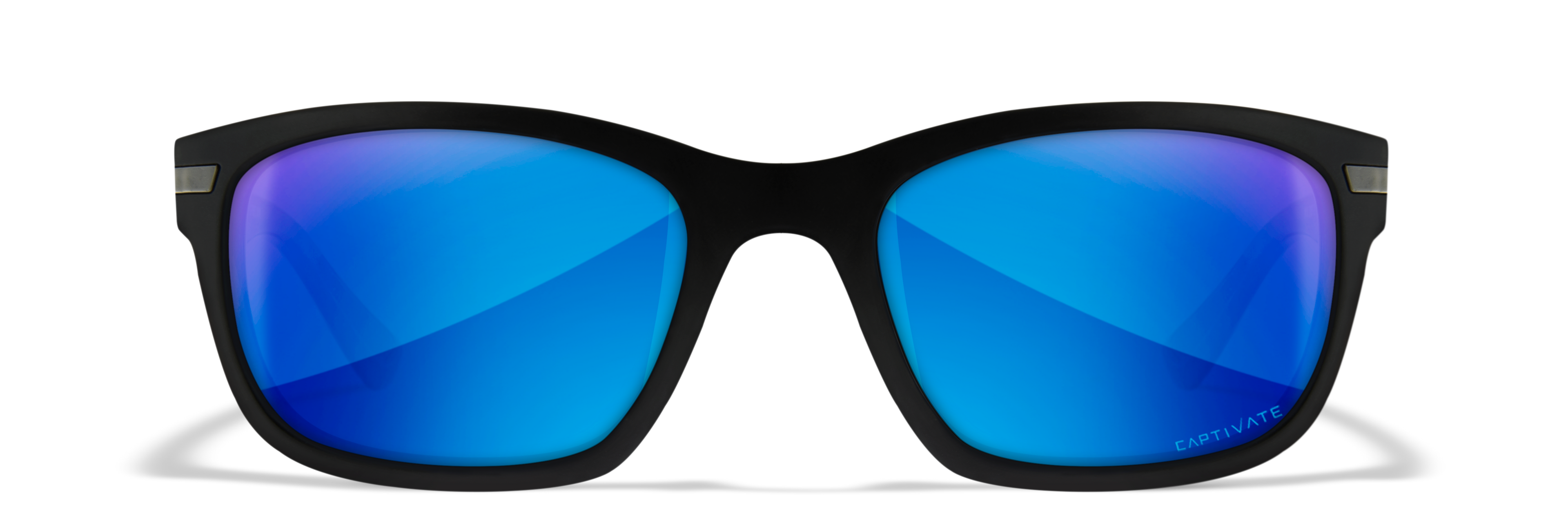 Wiley X WX HELIX — Captivate Polarized - Blue Mirror -  Grey, Matte Black by Wiley X - Tactical Sunglasses