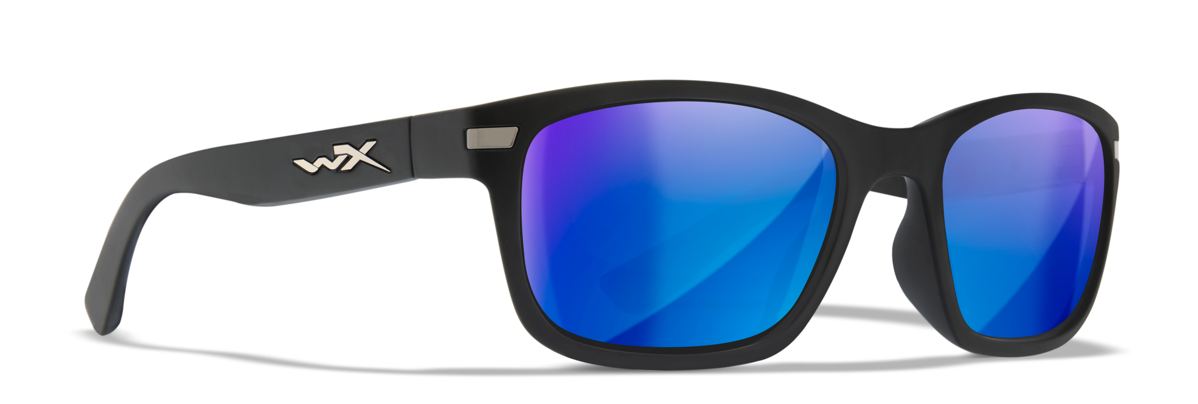 Wiley X WX HELIX — Captivate Polarized - Blue Mirror -  Grey, Matte Black by Wiley X - Tactical Sunglasses