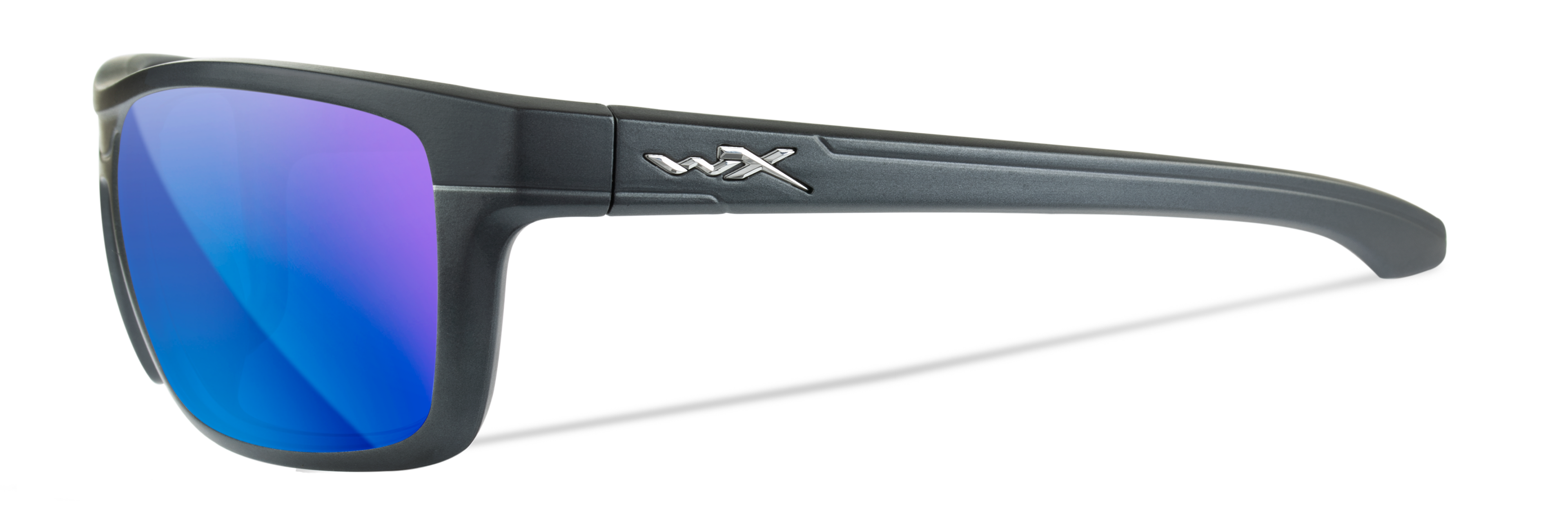 Wiley X WX KINGPIN — Captivate Polarized - Blue Mirror -  Grey, Matte Graphite by Wiley X - Tactical Sunglasses