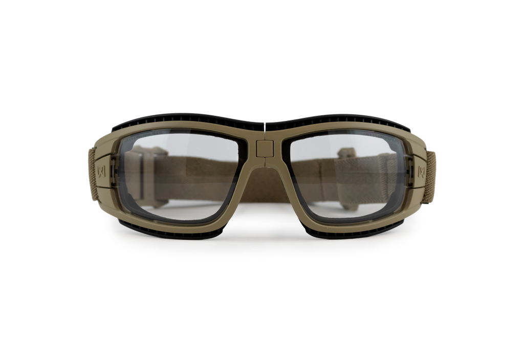 Wiley X WX LYNX — Grey + Clear, Matte Tan by Wiley X - Tactical Goggles