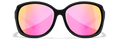 Wiley X WX MYSTIQUE — Captivate Polarized - Rose Gold Mirror -  Green, Gloss Black by Wiley X - Tactical Sunglasses