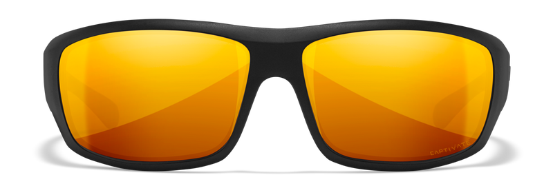 Wiley X WX OMEGA — Captivate Polarized - Bronze Mirror - Copper, Matte Black