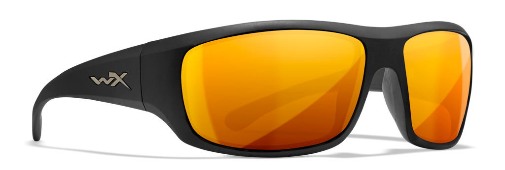 Wiley X WX OMEGA — Captivate Polarized - Bronze Mirror - Copper, Matte Black by Wiley X - Tactical Sunglasses