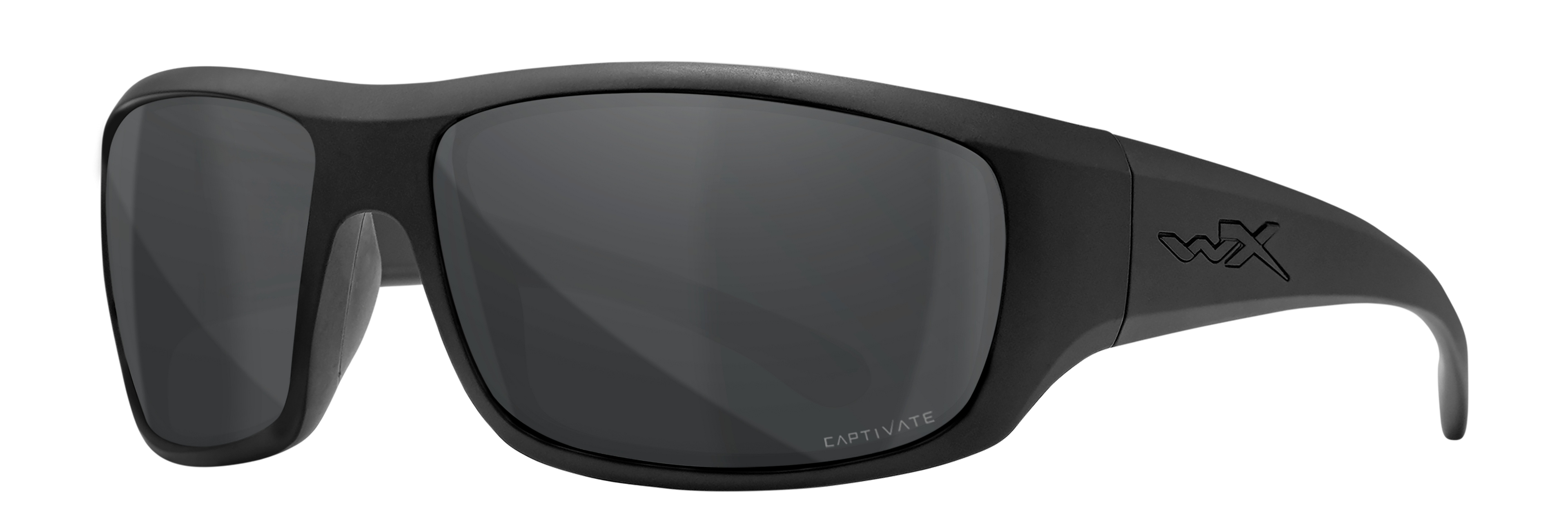 Wiley X WX OMEGA — Captivate Polarized -  Grey, Black Ops - Matte Black by Wiley X - Ballistic Eyewear