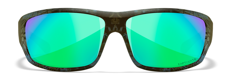 Wiley X WX OMEGA — Captivate Polarized - Green Mirror - Amber, Kryptek Neptune