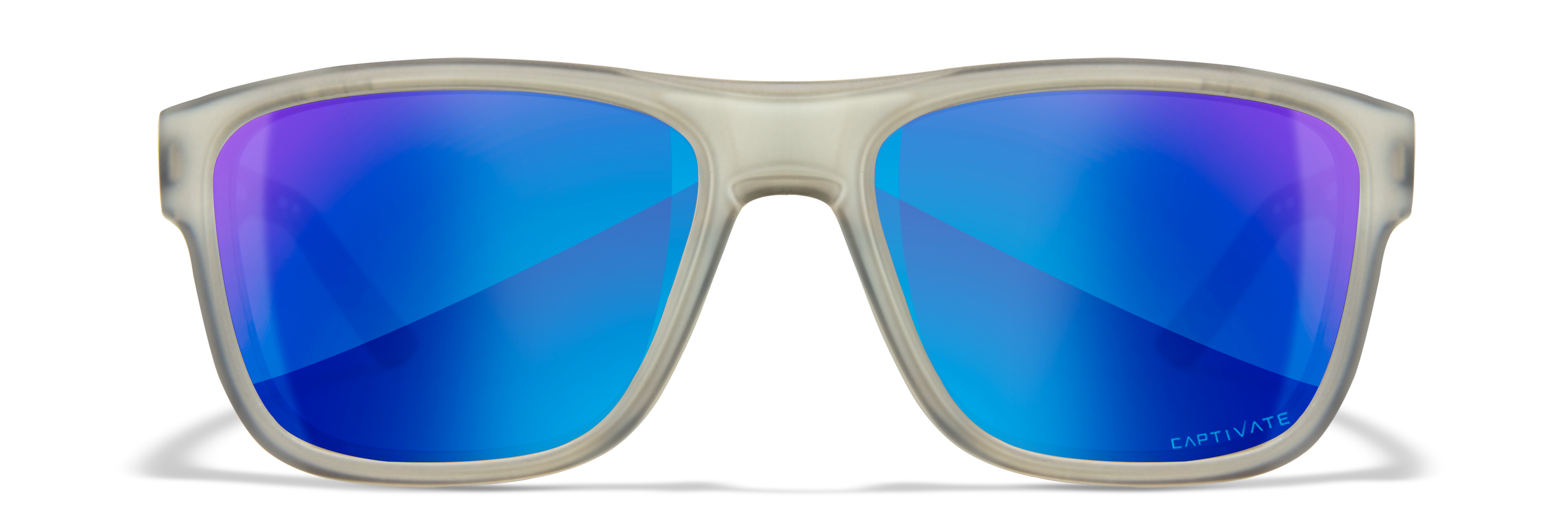 Wiley X WX OVATION — Captivate Polarized - Blue Mirror -  Grey, Matte Slate by Wiley X - Tactical Sunglasses
