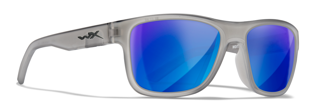 Wiley X WX OVATION — Captivate Polarized - Blue Mirror -  Grey, Matte Slate by Wiley X - Tactical Sunglasses