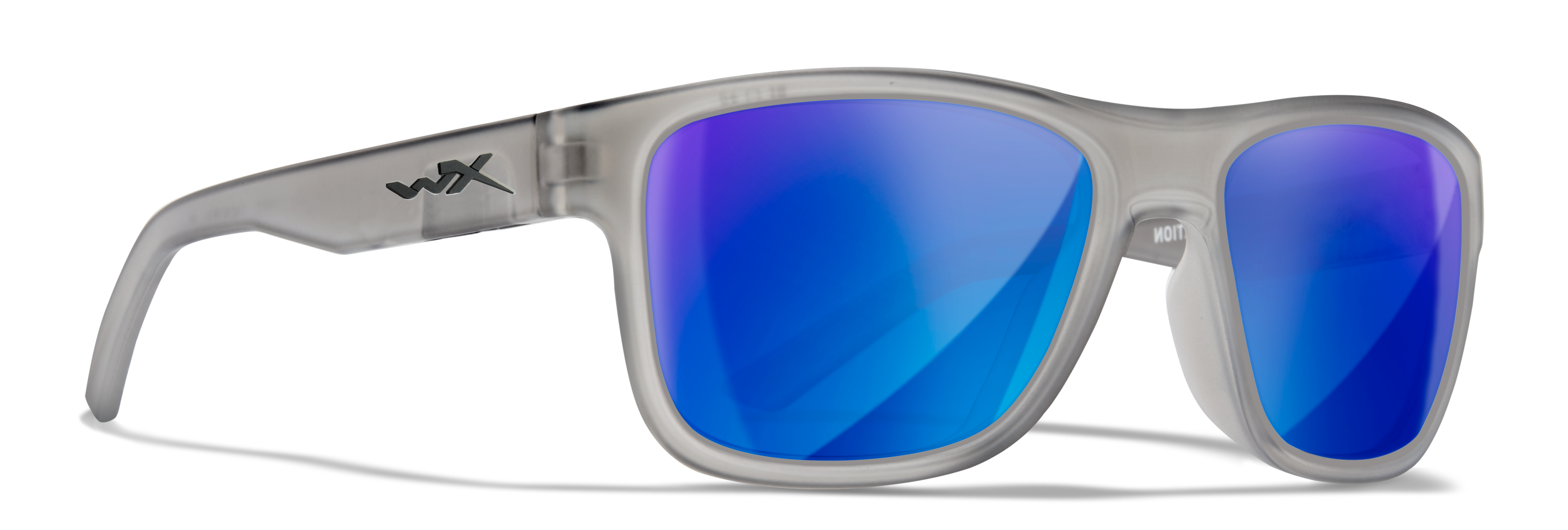 Wiley X WX OVATION — Captivate Polarized - Blue Mirror -  Grey, Matte Slate by Wiley X - Tactical Sunglasses