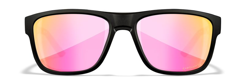 Wiley X WX OVATION — Captivate Polarized - Rose Gold Mirror -  Green, Matte Black
