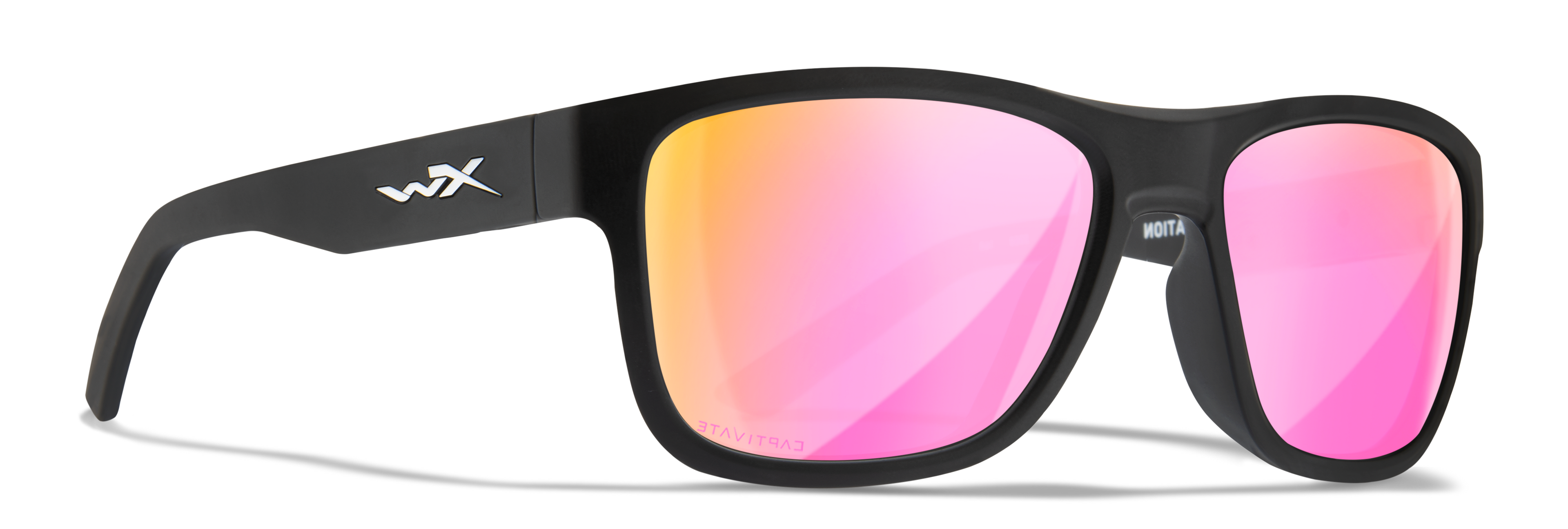 Wiley X WX OVATION — Captivate Polarized - Rose Gold Mirror -  Green, Matte Black by Wiley X - Tactical Sunglasses