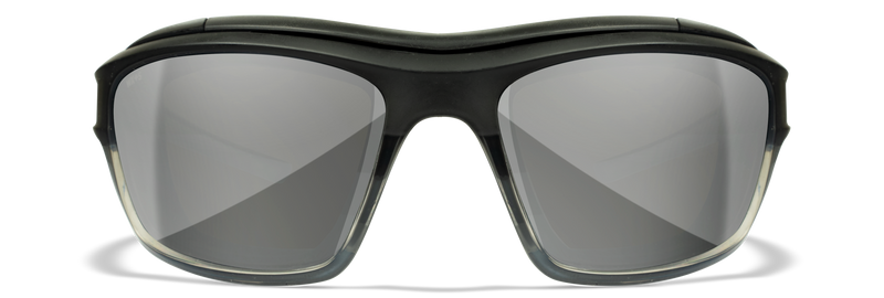Wiley X WX OZONE — Silver Flash -  Grey, Matte Charcoal to Grey Fade