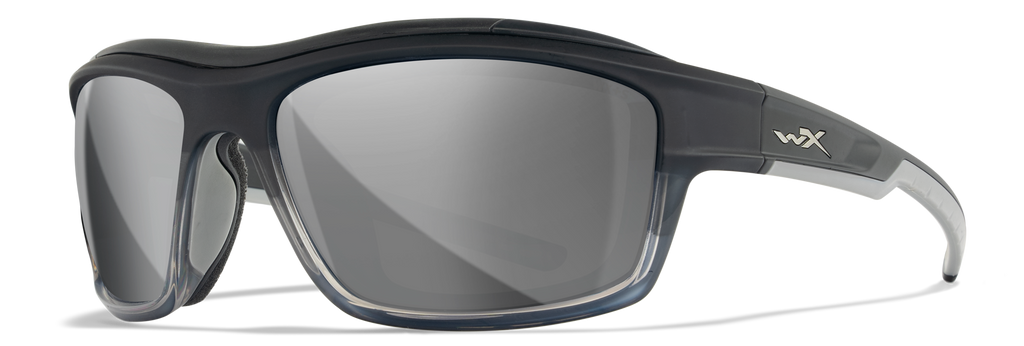 Wiley X WX OZONE — Silver Flash -  Grey, Matte Charcoal to Grey Fade by Wiley X - Tactical Sunglasses
