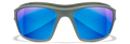 Wiley X WX OZONE — Captivate Polarized - Blue Mirror -  Grey, Matte Grey by Wiley X - Tactical Sunglasses