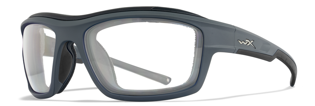Wiley X WX OZONE — Captivate Polarized - Blue Mirror -  Grey, Matte Grey by Wiley X - Tactical Sunglasses