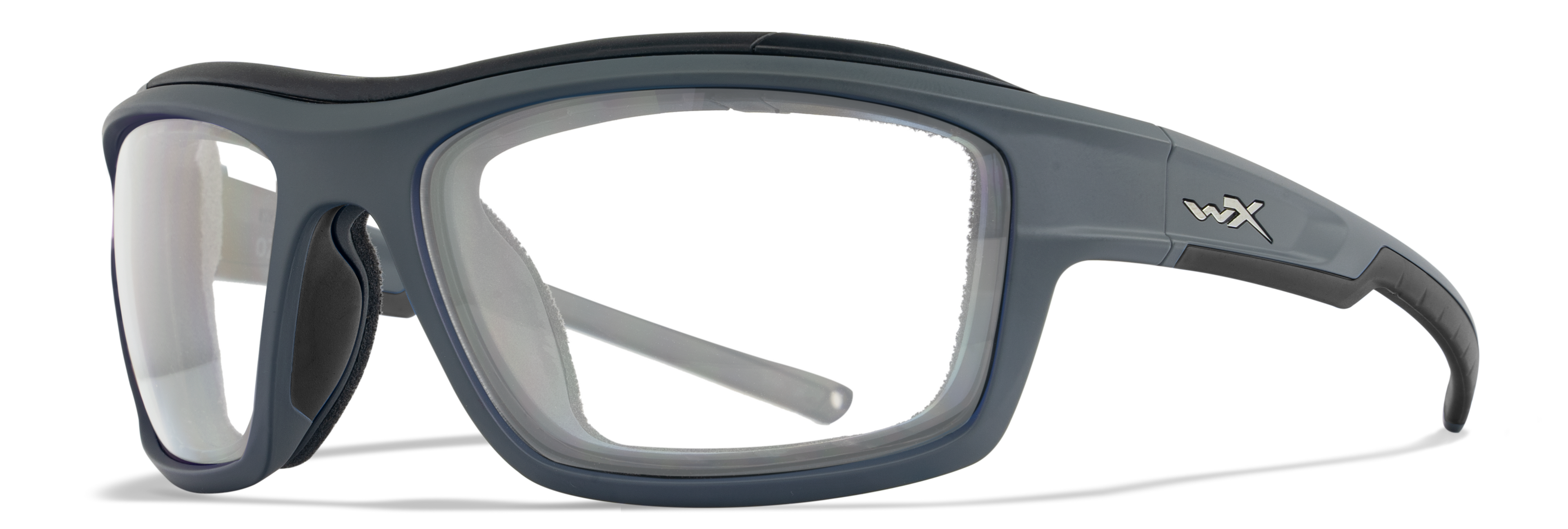 Wiley X WX OZONE — Captivate Polarized - Blue Mirror -  Grey, Matte Grey by Wiley X - Tactical Sunglasses