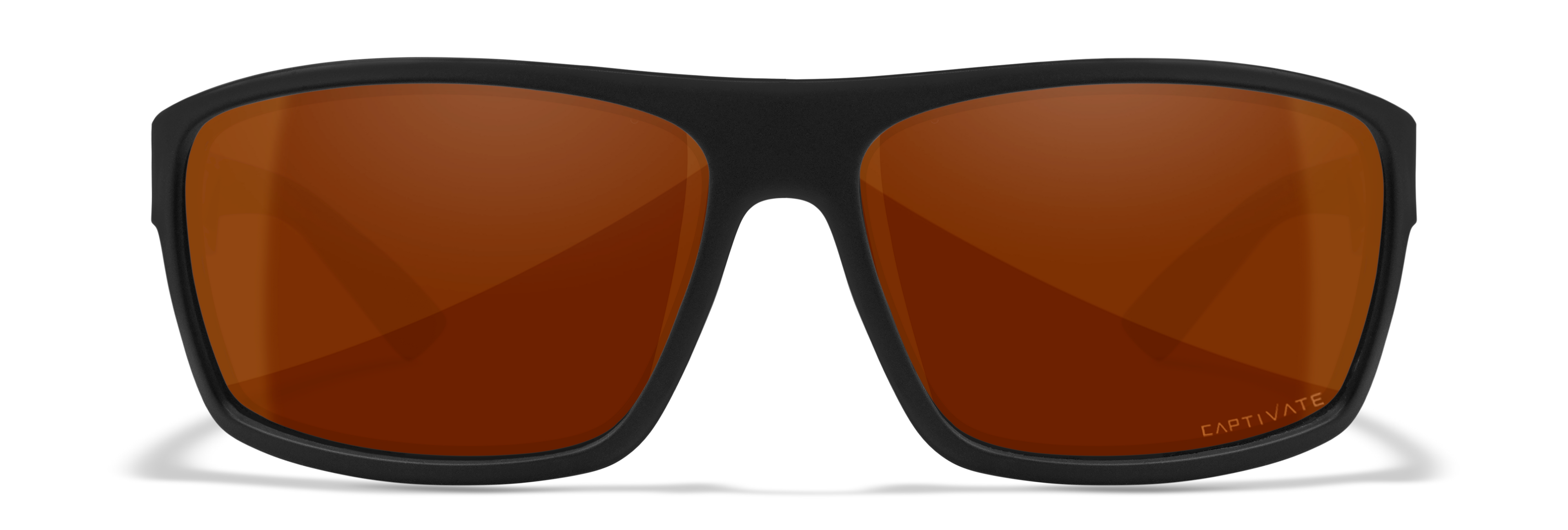 Wiley X WX PEAK — Captivate Polarized - Copper, Matte Black by Wiley X - Tactical Sunglasses