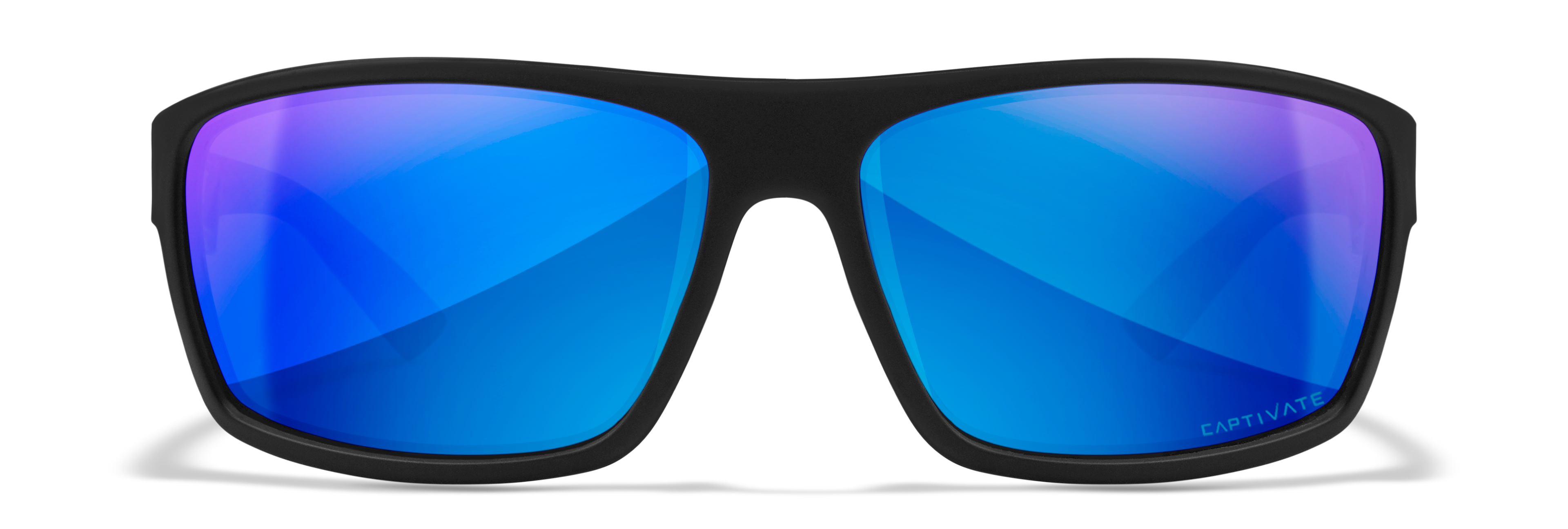 Wiley X WX PEAK XL — Captivate Polarized - Blue Mirror -  Grey, Matte Black - Size XL by Wiley X - Tactical Sunglasses