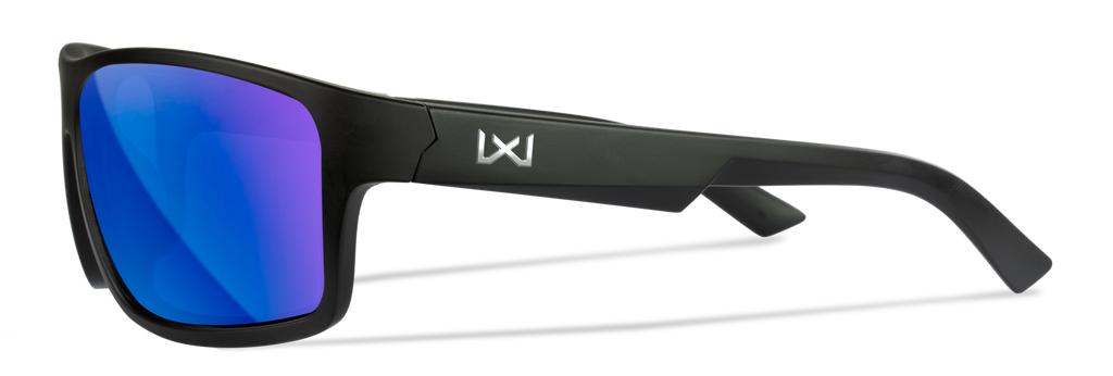 Wiley X WX PEAK XL — Captivate Polarized - Blue Mirror -  Grey, Matte Black - Size XL by Wiley X - Tactical Sunglasses