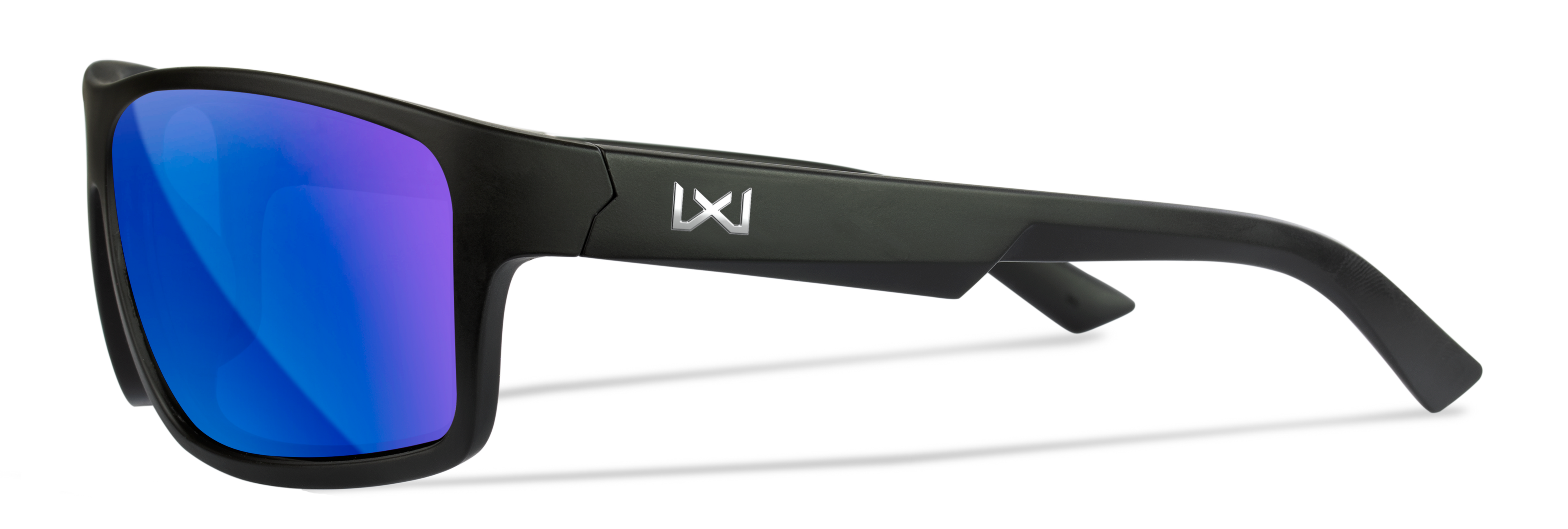 Wiley X WX PEAK XL — Captivate Polarized - Blue Mirror -  Grey, Matte Black - Size XL by Wiley X - Tactical Sunglasses