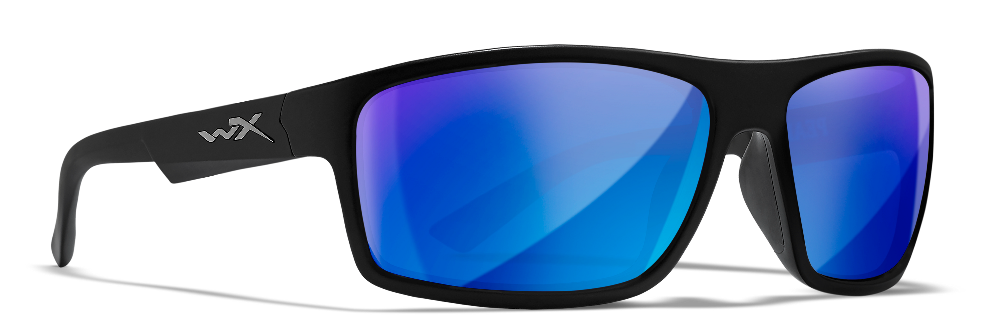 Wiley X WX PEAK — Captivate Polarized - Blue Mirror -  Grey, Matte Black by Wiley X - Tactical Sunglasses