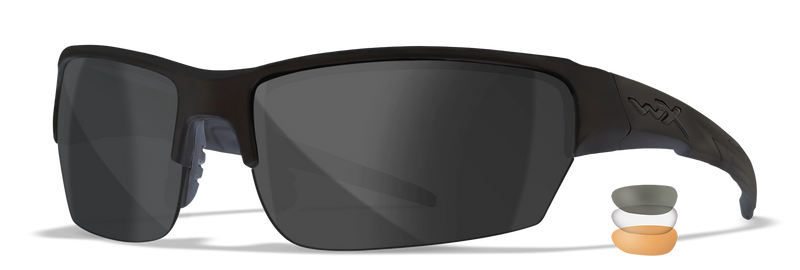 Wiley X WX SAINT — Grey + Clear + Light Rust, Matte Black