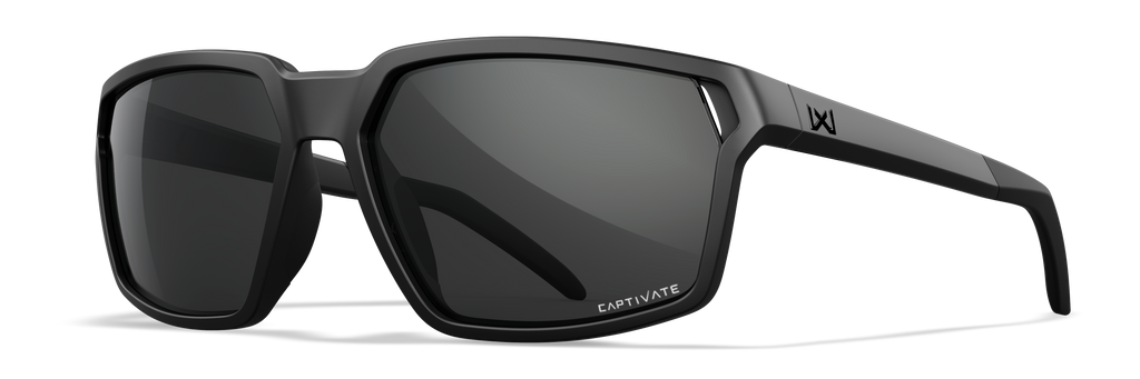 Wiley X WX SIERRA — Captivate Grey, Black Ops - Matte Black by Wiley X - Tactical Sunglasses
