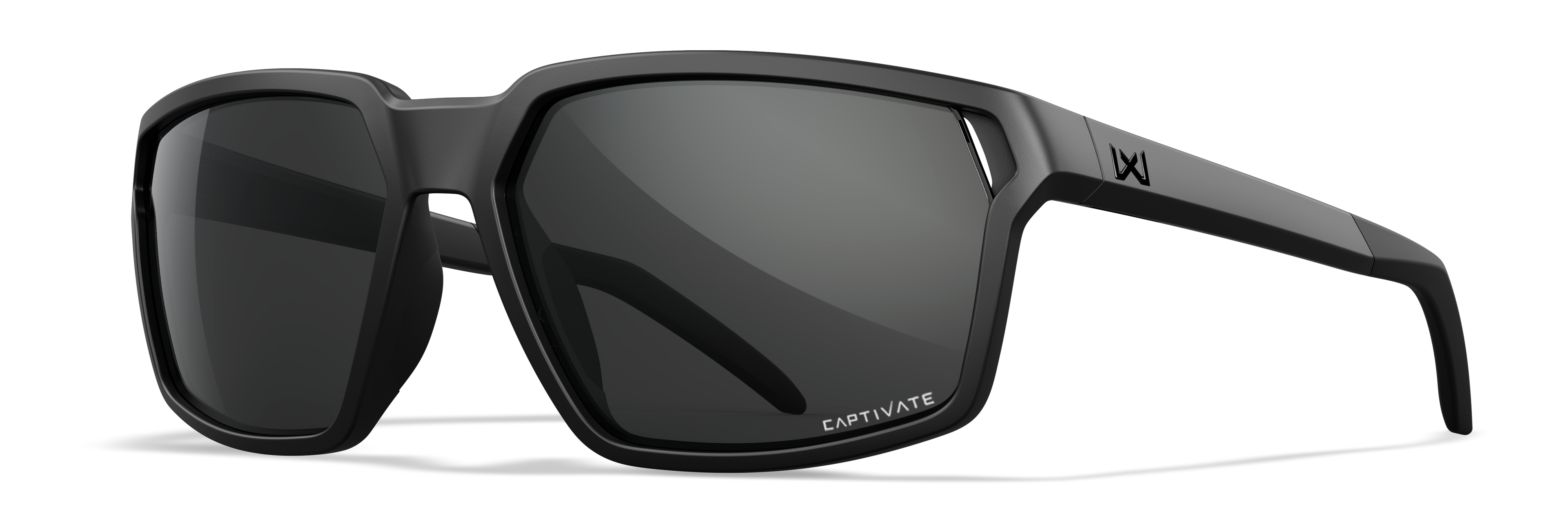 Wiley X WX SIERRA — Captivate Grey, Black Ops - Matte Black by Wiley X - Tactical Sunglasses