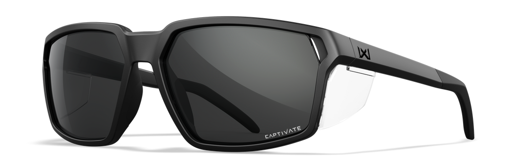 Wiley X WX SIERRA — Captivate Grey, Black Ops - Matte Black by Wiley X - Tactical Sunglasses