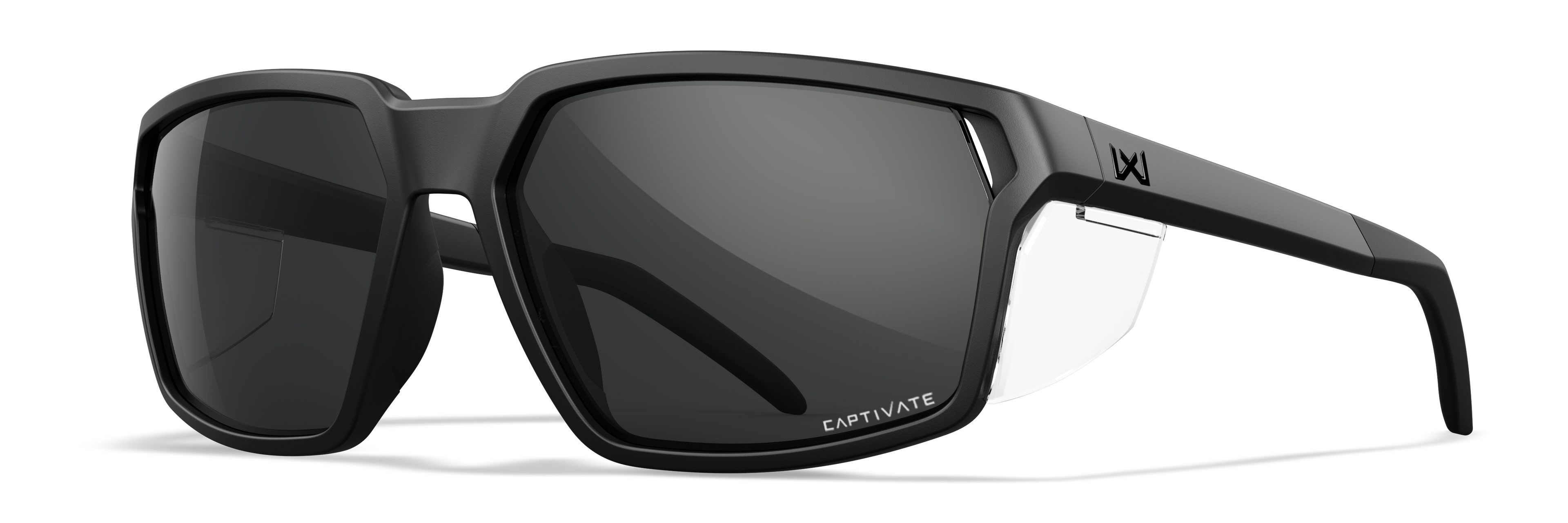 Wiley X WX SIERRA — Captivate Grey, Black Ops - Matte Black by Wiley X - Tactical Sunglasses