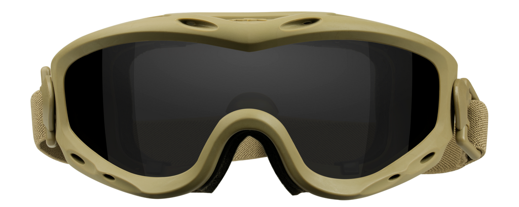 Wiley X SPEAR — Dual  Grey + Clear + Light Rust, Matte Tan by Wiley X - Tactical Goggles