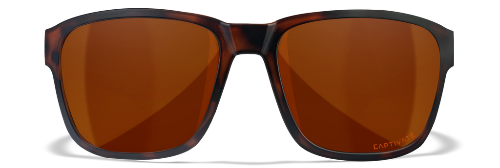 Wiley X WX TREK — Captivate Polarized - Copper, Matte Havana Brown by Wiley X - Tactical Sunglasses